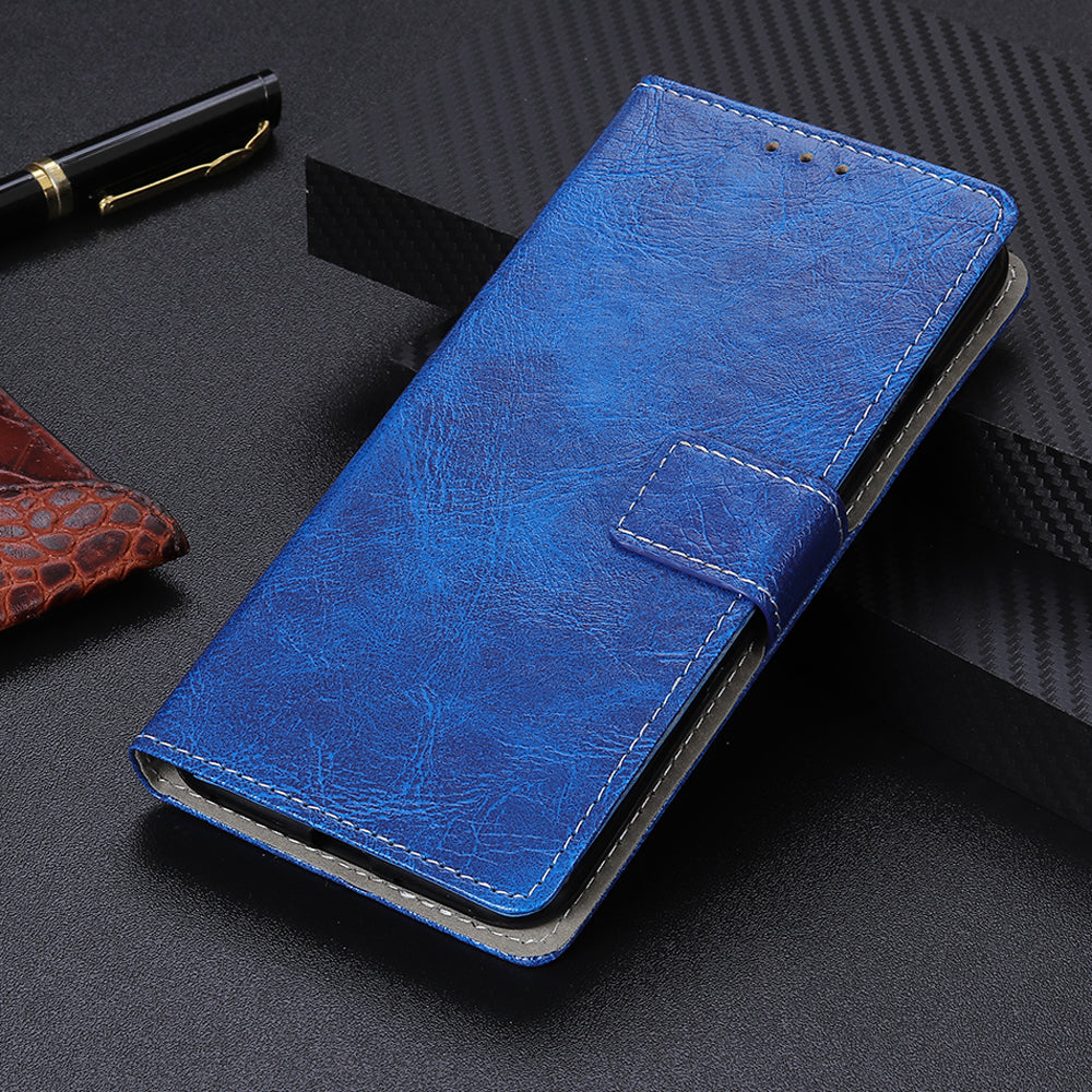 Crazy Horse PU Leather Wallet Phone Case for Samsung Galaxy A50 / A50s / A30s