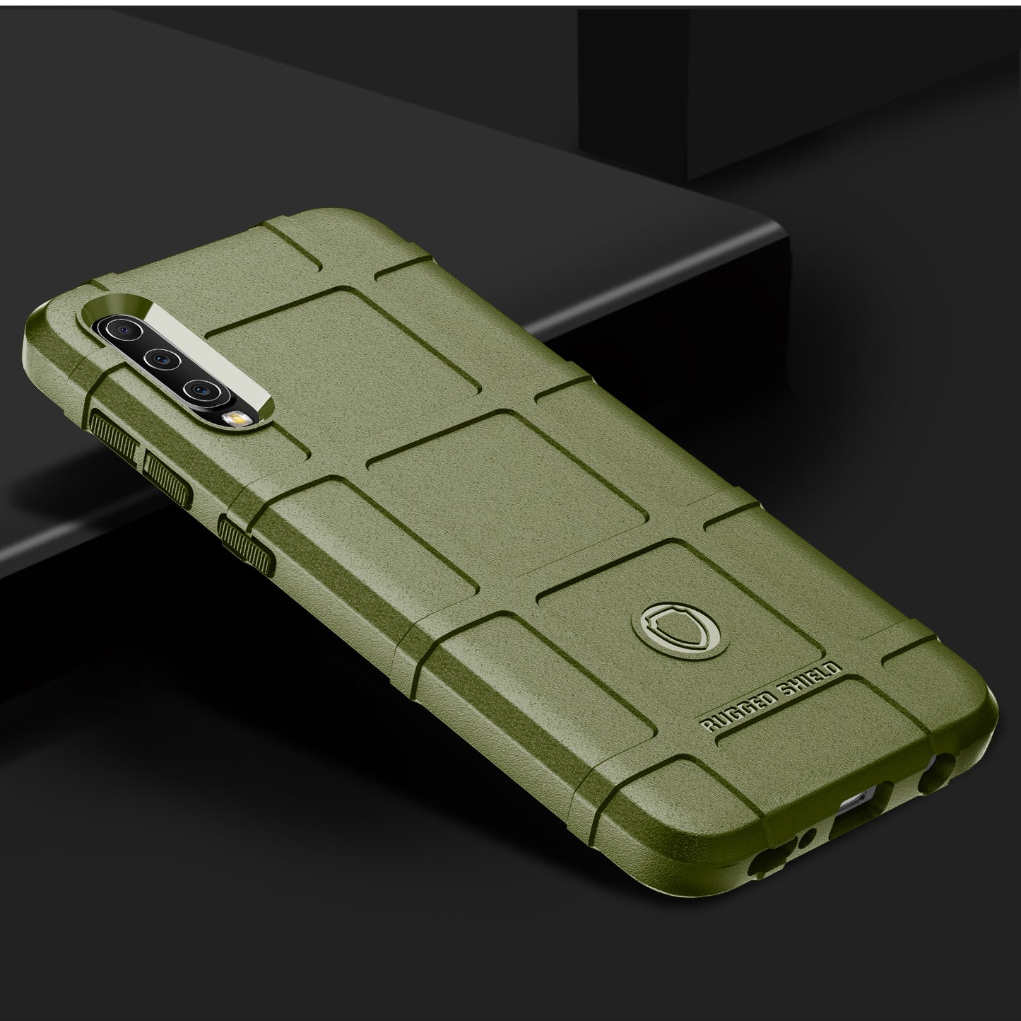 Rugged Square Grid Texture Soft TPU Anti-shock Case for Samsung Galaxy A50 / A50s / A30s