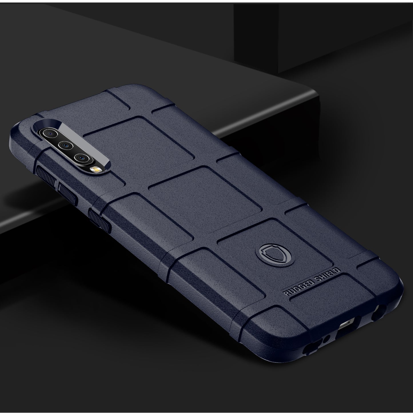 Rugged Square Grid Texture Soft TPU Anti-shock Case for Samsung Galaxy A50 / A50s / A30s