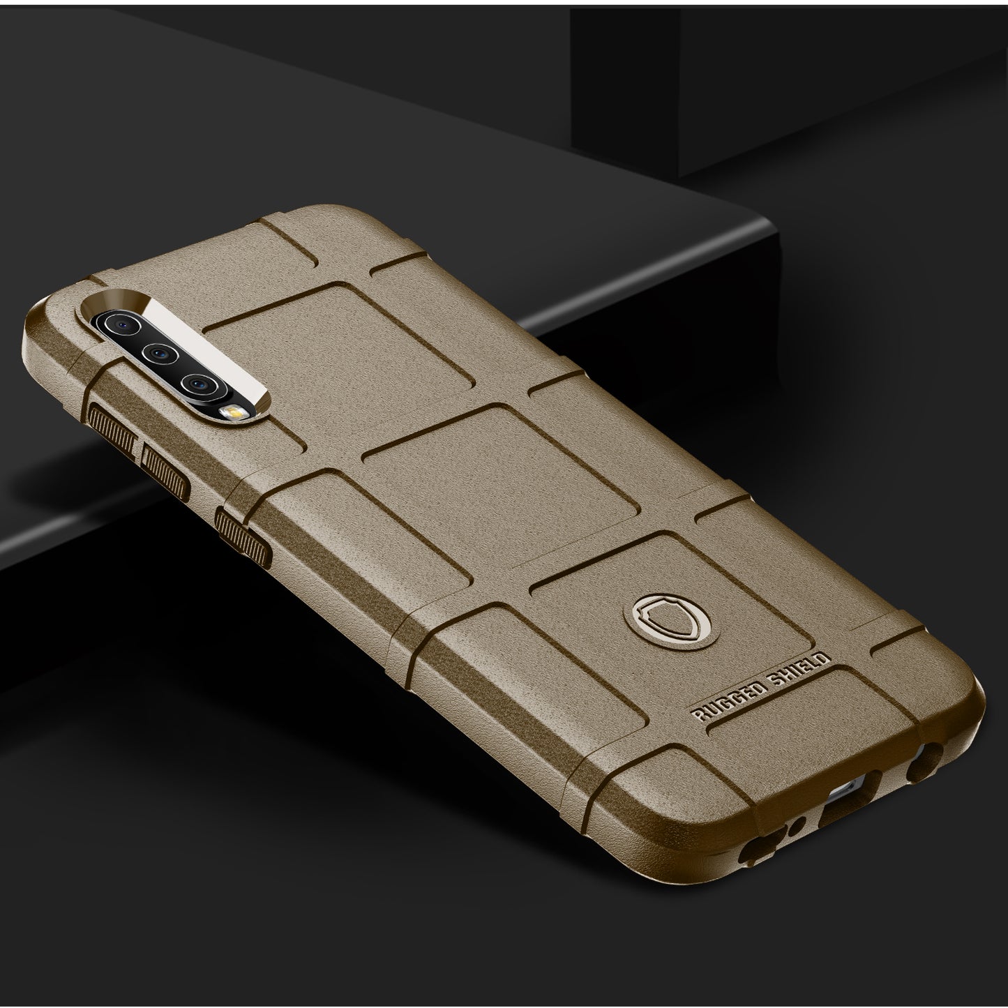 Rugged Square Grid Texture Soft TPU Anti-shock Case for Samsung Galaxy A50 / A50s / A30s