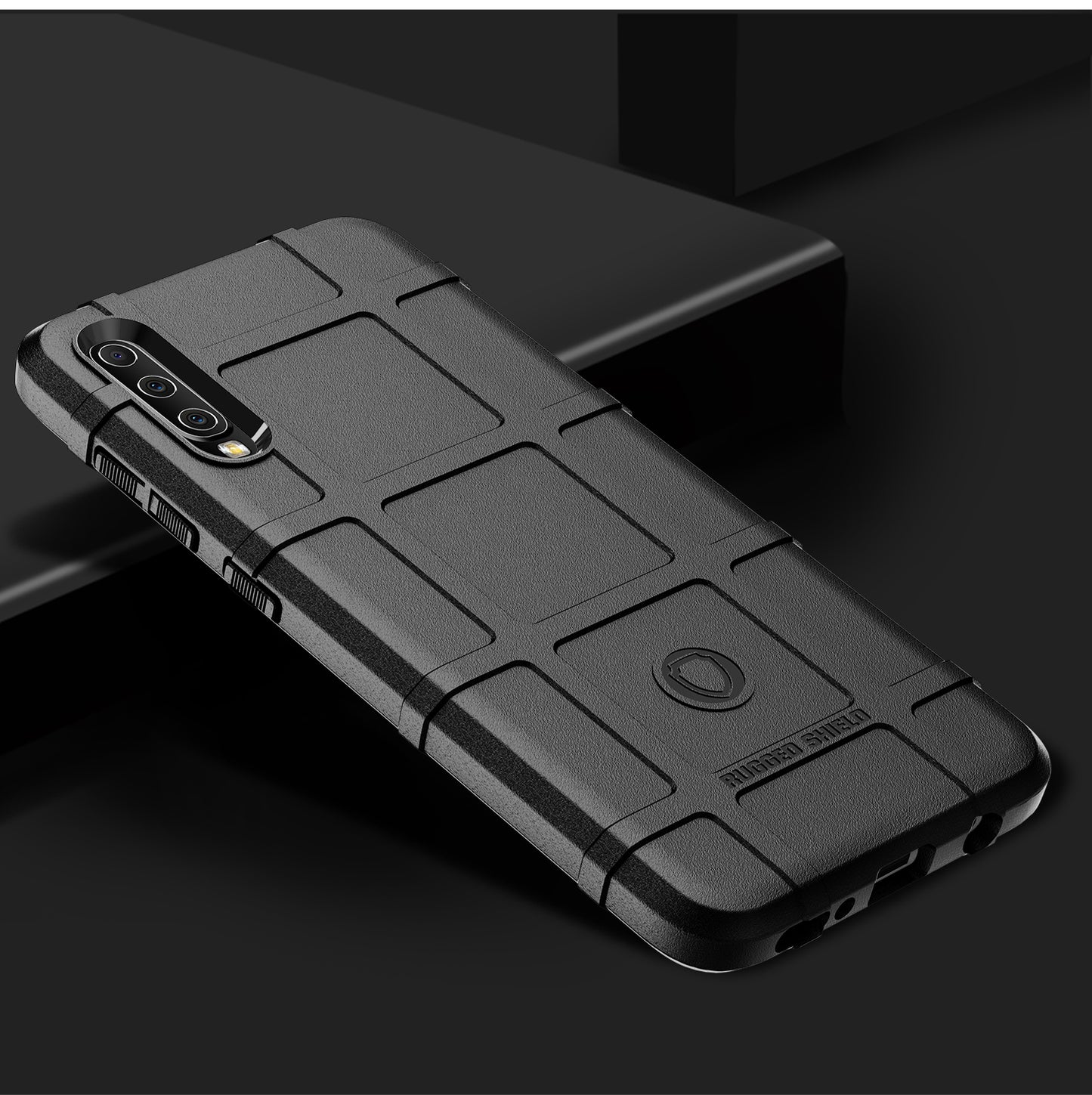 Anti-shock Square Grid Texture TPU Case for Samsung Galaxy A70