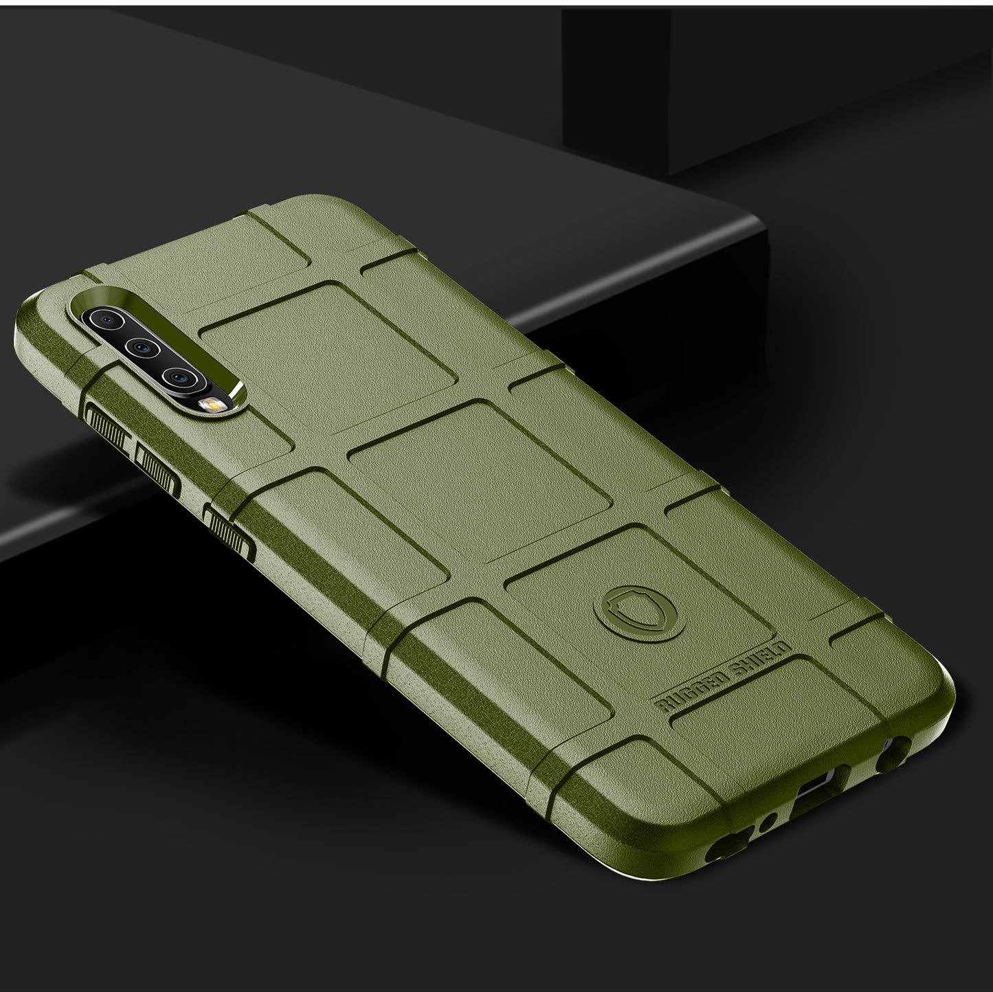 Anti-shock Square Grid Texture TPU Case for Samsung Galaxy A70