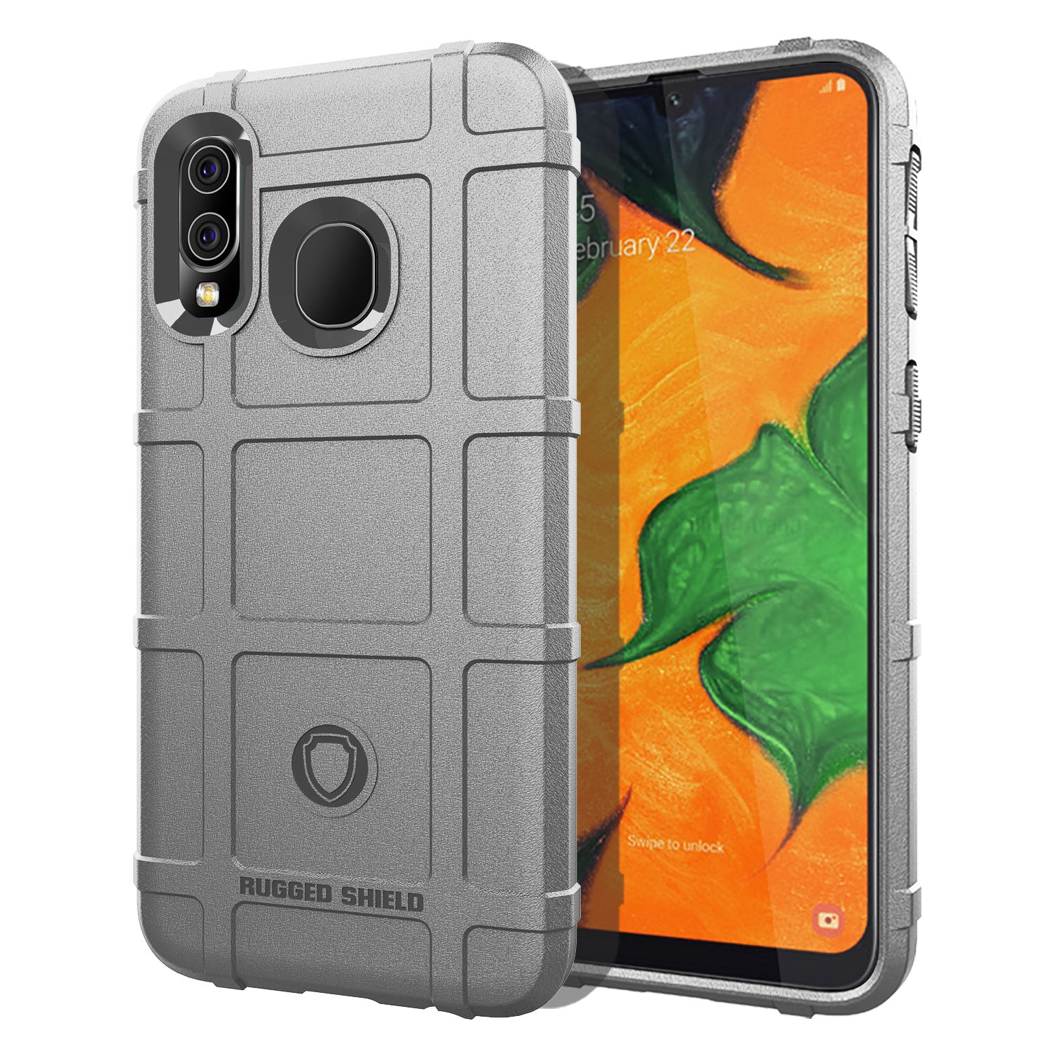 Anti-shock Square Grid Texture TPU Case for Samsung Galaxy A40