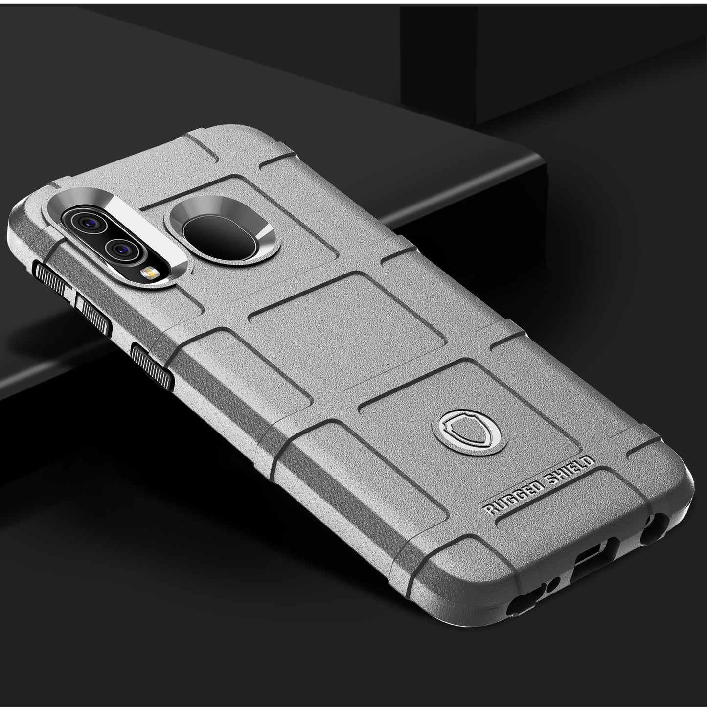 Anti-shock Square Grid Texture TPU Case for Samsung Galaxy A40