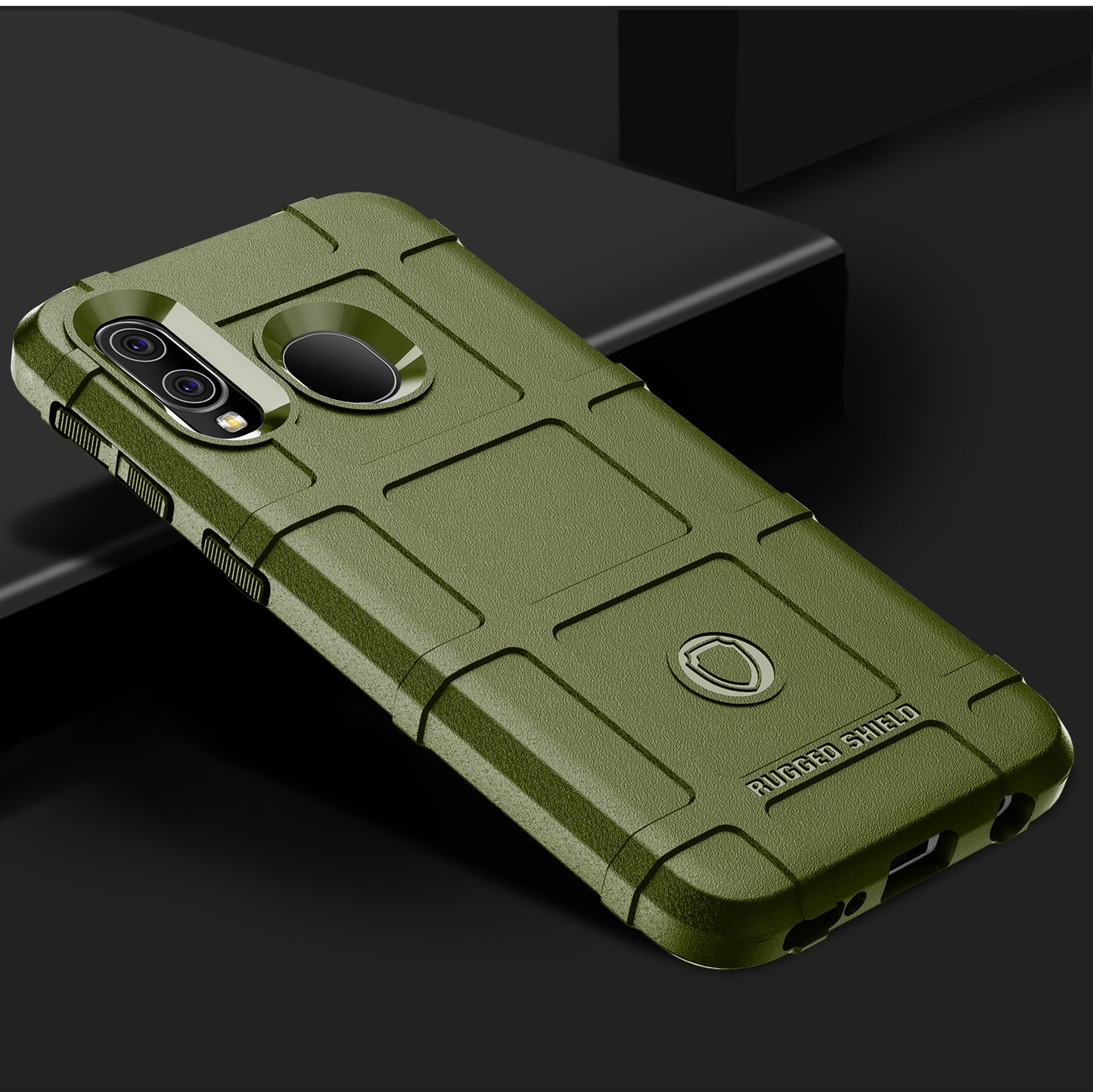 Anti-shock Square Grid Texture TPU Case for Samsung Galaxy A40