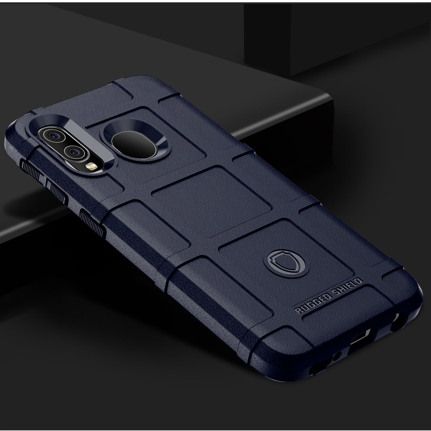 Anti-shock Square Grid Texture TPU Case for Samsung Galaxy A40