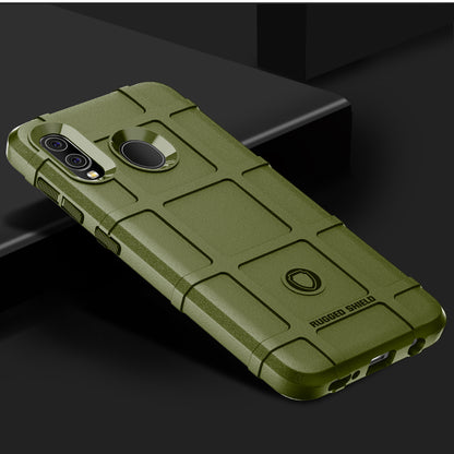 Rugged Square Grid Texture Anti-shock TPU Case for Samsung Galaxy A20/A30