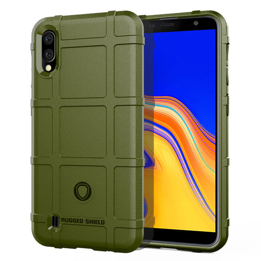 Rugged Square Grid Texture Anti-shock TPU Phone Cover for Samsung Galaxy M10/A10