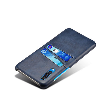 Dual Card Slots PU Leather Coated PC Mobile Phone Shell for Samsung Galaxy A50 / A50s / A30s