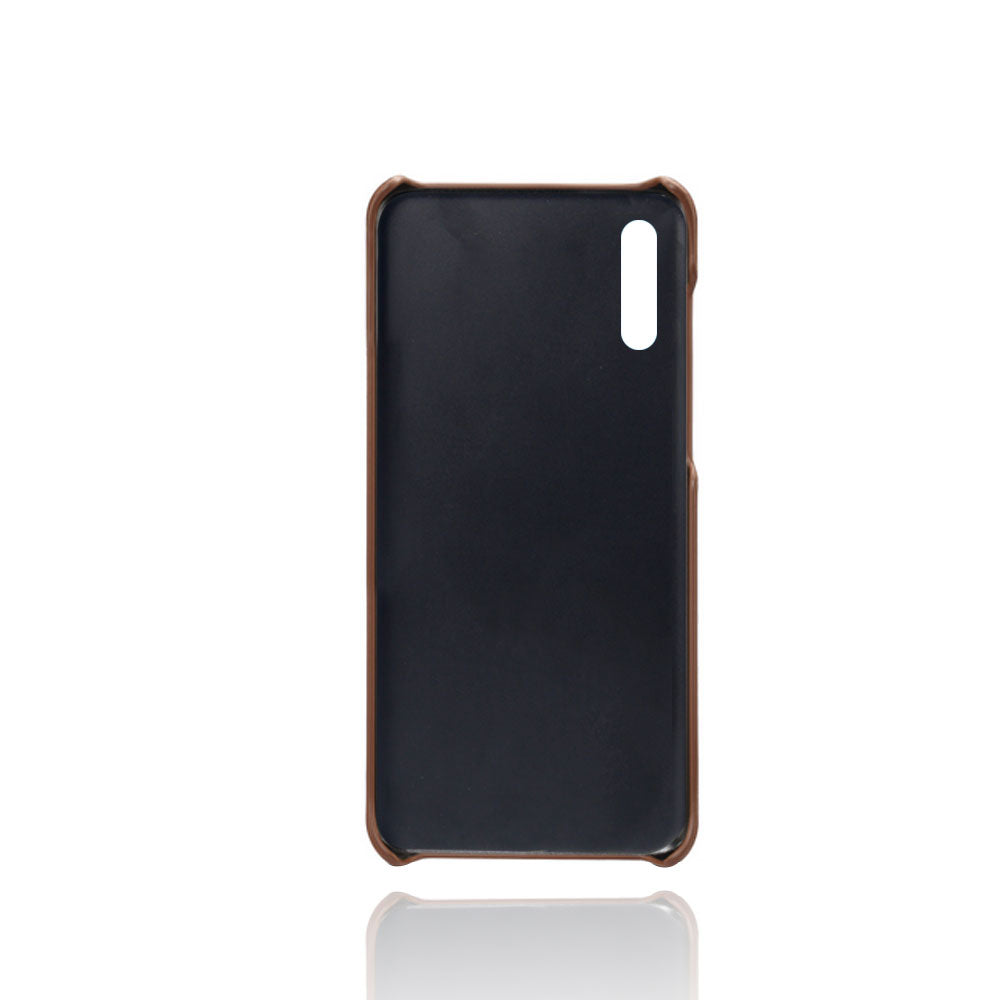 Dual Card Slots PU Leather Coated PC Mobile Phone Shell for Samsung Galaxy A50 / A50s / A30s