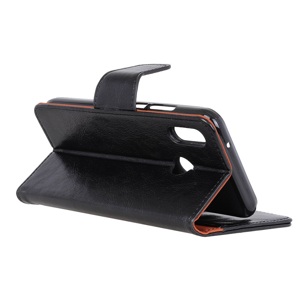 Nappa Texture Split Leather Wallet Case for Samsung Galaxy A40