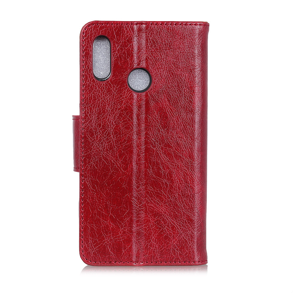 Nappa Texture Split Leather Wallet Case for Samsung Galaxy A40