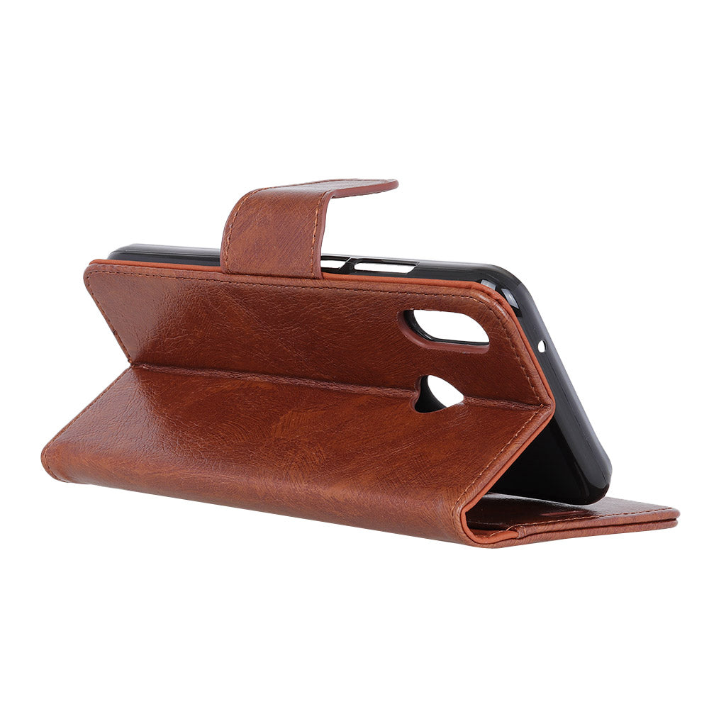 Nappa Texture Split Leather Wallet Case for Samsung Galaxy A40