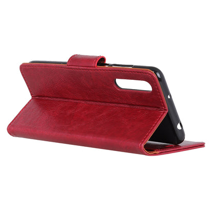 Nappa Texture Split Leather Stand Wallet Cover for Samsung Galaxy A50 / A50s / A30s