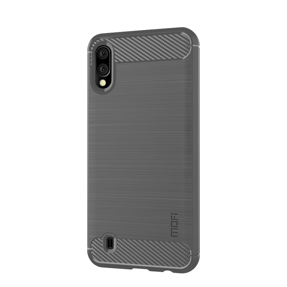 MOFI Carbon Fiber Texture Brushed TPU Cover Shell for Samsung Galaxy M10