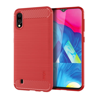 MOFI Carbon Fiber Texture Brushed TPU Cover Shell for Samsung Galaxy M10
