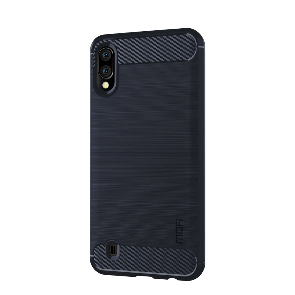 MOFI Carbon Fiber Texture Brushed TPU Cover Shell for Samsung Galaxy M10