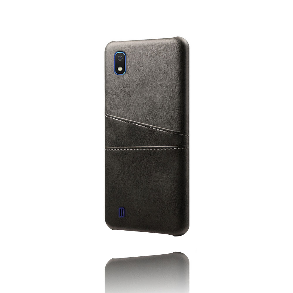 KSQ PU Leather Coated PC Case with [Dual Card Slots] for Samsung Galaxy A10