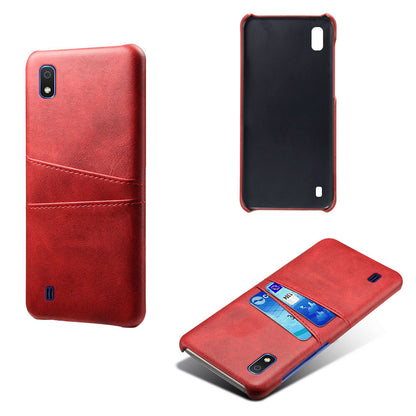KSQ PU Leather Coated PC Case with [Dual Card Slots] for Samsung Galaxy A10