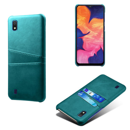 KSQ PU Leather Coated PC Case with [Dual Card Slots] for Samsung Galaxy A10