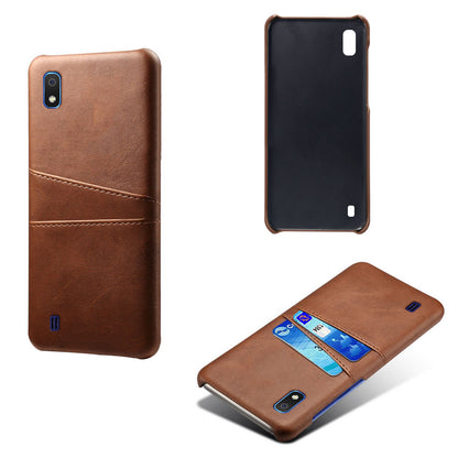 KSQ PU Leather Coated PC Case with [Dual Card Slots] for Samsung Galaxy A10