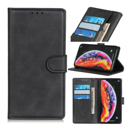 Matte PU Leather Wallet Stand Phone Case for Samsung Galaxy S10 5G