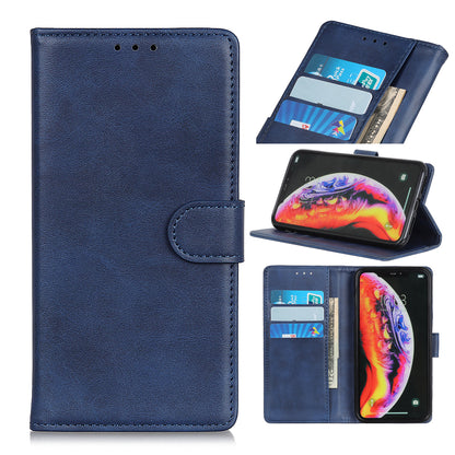 Matte PU Leather Wallet Stand Phone Case for Samsung Galaxy A10