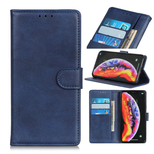 Matte PU Leather Wallet Stand Phone Case for Samsung Galaxy A10