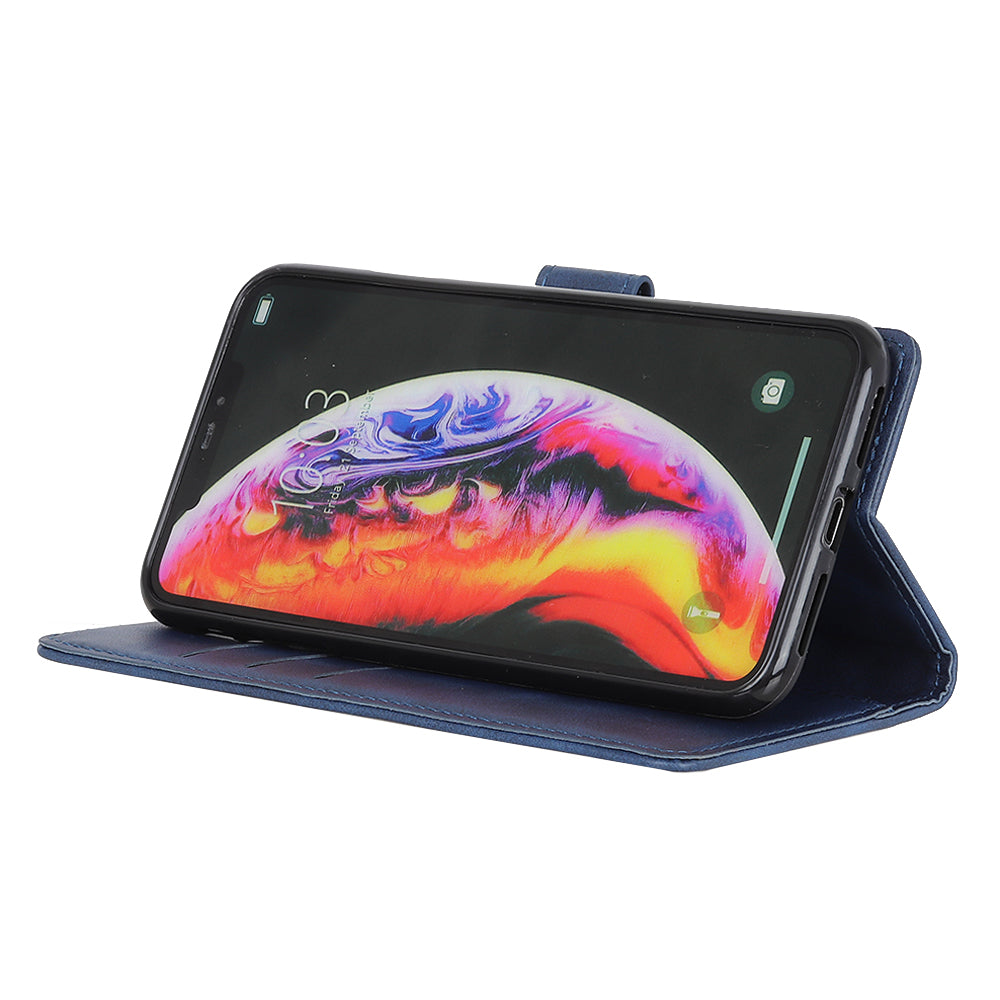 Matte PU Leather Wallet Stand Phone Case for Samsung Galaxy A10