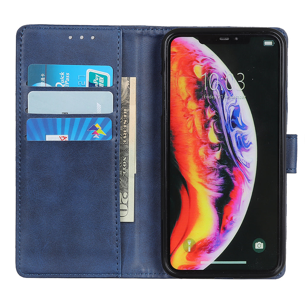 Matte PU Leather Wallet Stand Phone Case for Samsung Galaxy A10