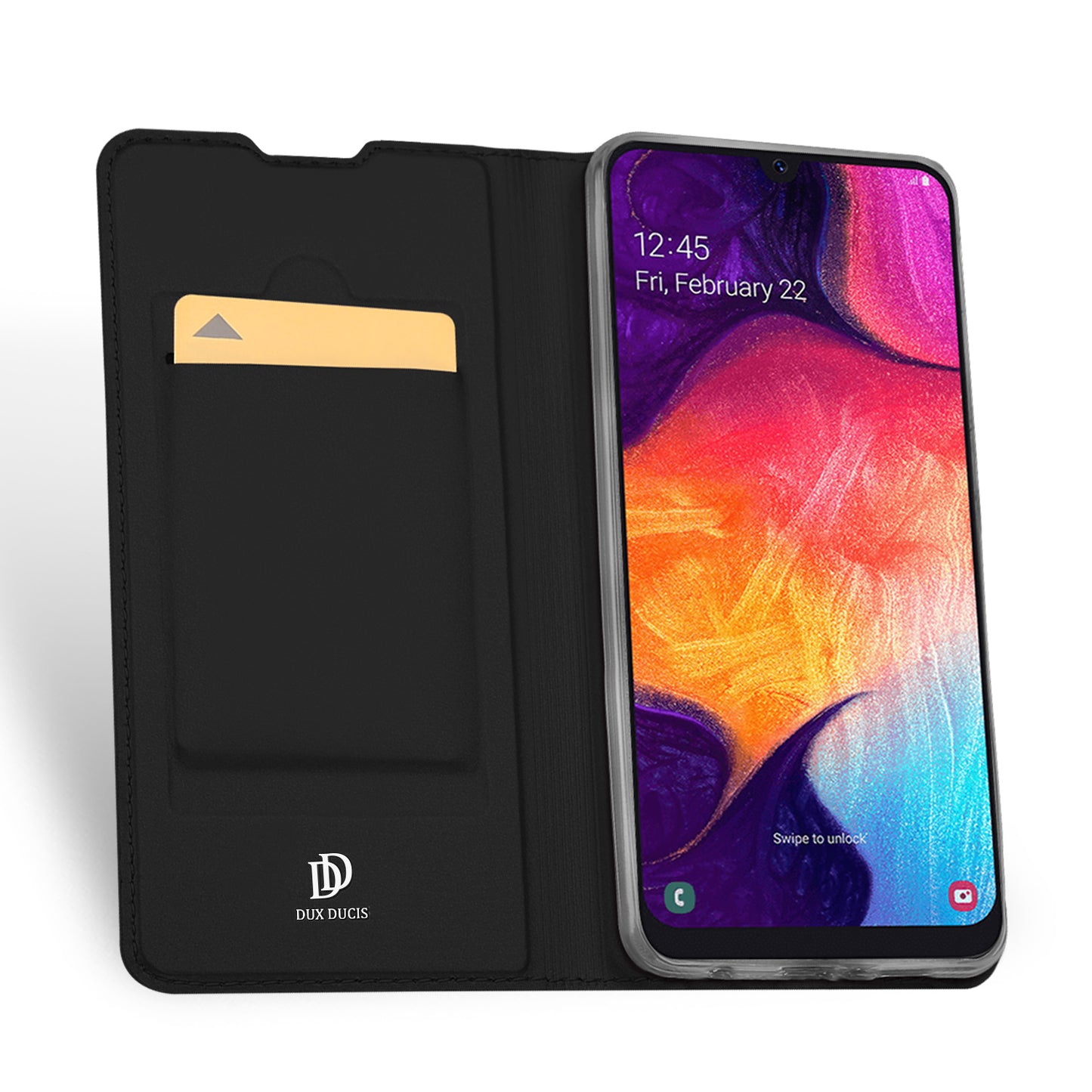 DUX DUCIS Skin Pro Series Anti-Scratch Skin Touch Leather Flip Case with Card Slot for Samsung Galaxy A50 / A50s / A30s