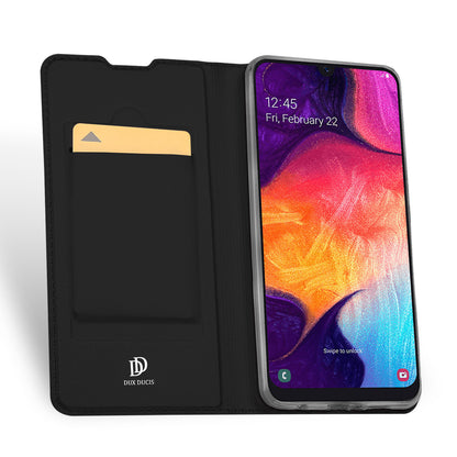 DUX DUCIS Skin Pro Series Anti-Scratch Skin Touch Leather Flip Case with Card Slot for Samsung Galaxy A50 / A50s / A30s