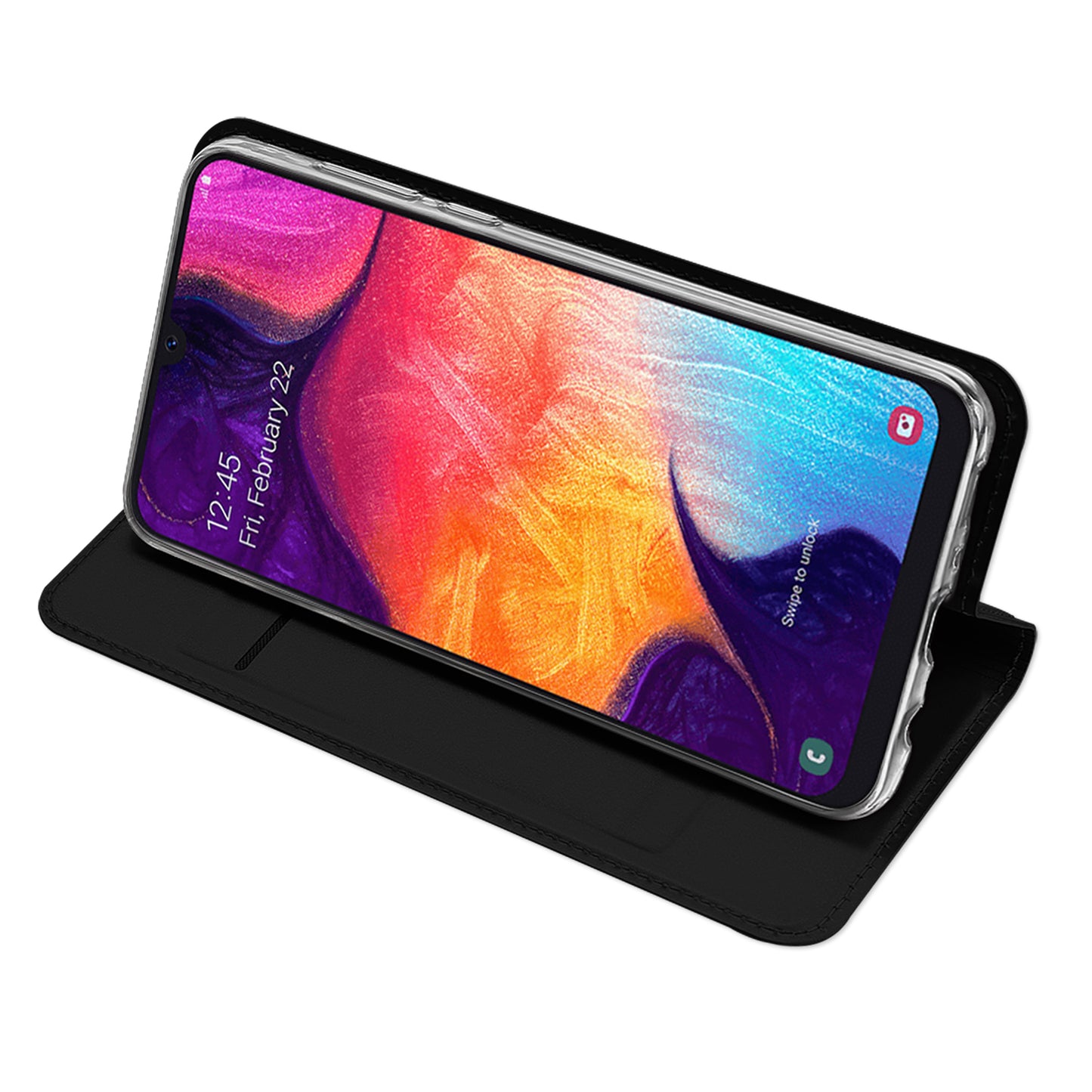 DUX DUCIS Skin Pro Series Anti-Scratch Skin Touch Leather Flip Case with Card Slot for Samsung Galaxy A50 / A50s / A30s