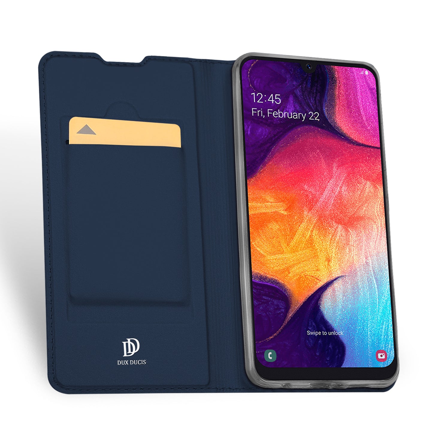 DUX DUCIS Skin Pro Series Anti-Scratch Skin Touch Leather Flip Case with Card Slot for Samsung Galaxy A50 / A50s / A30s