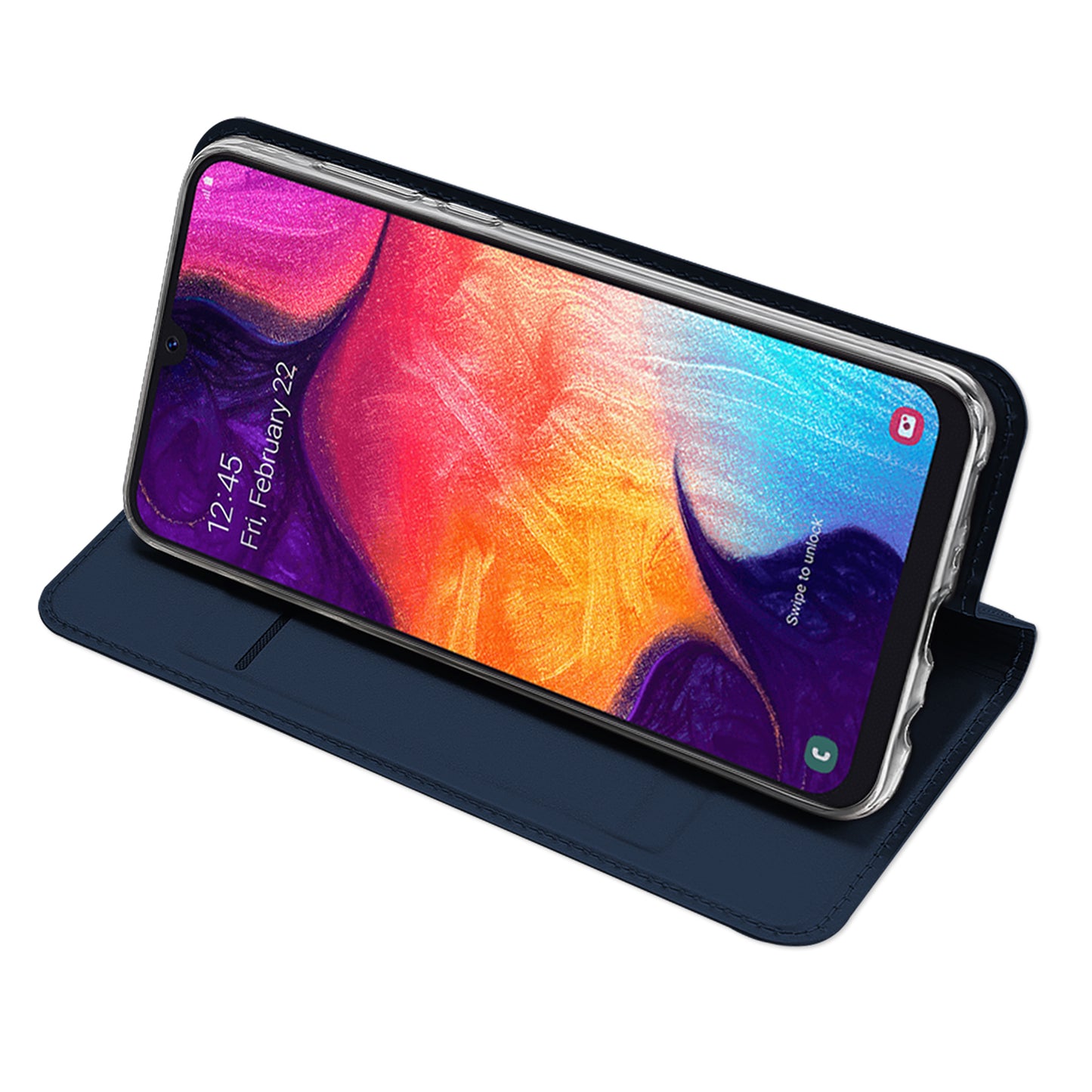 DUX DUCIS Skin Pro Series Anti-Scratch Skin Touch Leather Flip Case with Card Slot for Samsung Galaxy A50 / A50s / A30s