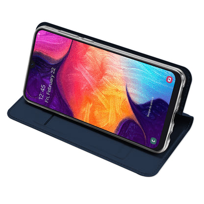DUX DUCIS Skin Pro Series Anti-Scratch Skin Touch Leather Flip Case with Card Slot for Samsung Galaxy A50 / A50s / A30s