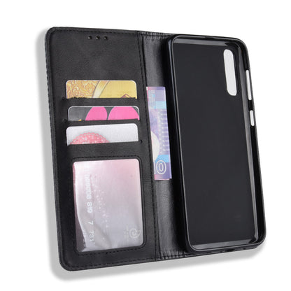 Vintage Style PU Leather Wallet Mobile Phone Shell for Samsung Galaxy A50 / A50s / A30s