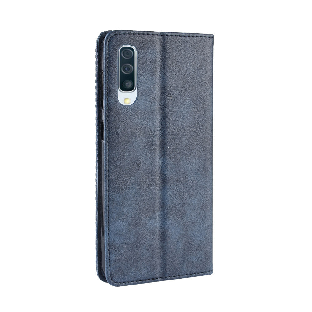 Vintage Style PU Leather Wallet Mobile Phone Shell for Samsung Galaxy A50 / A50s / A30s