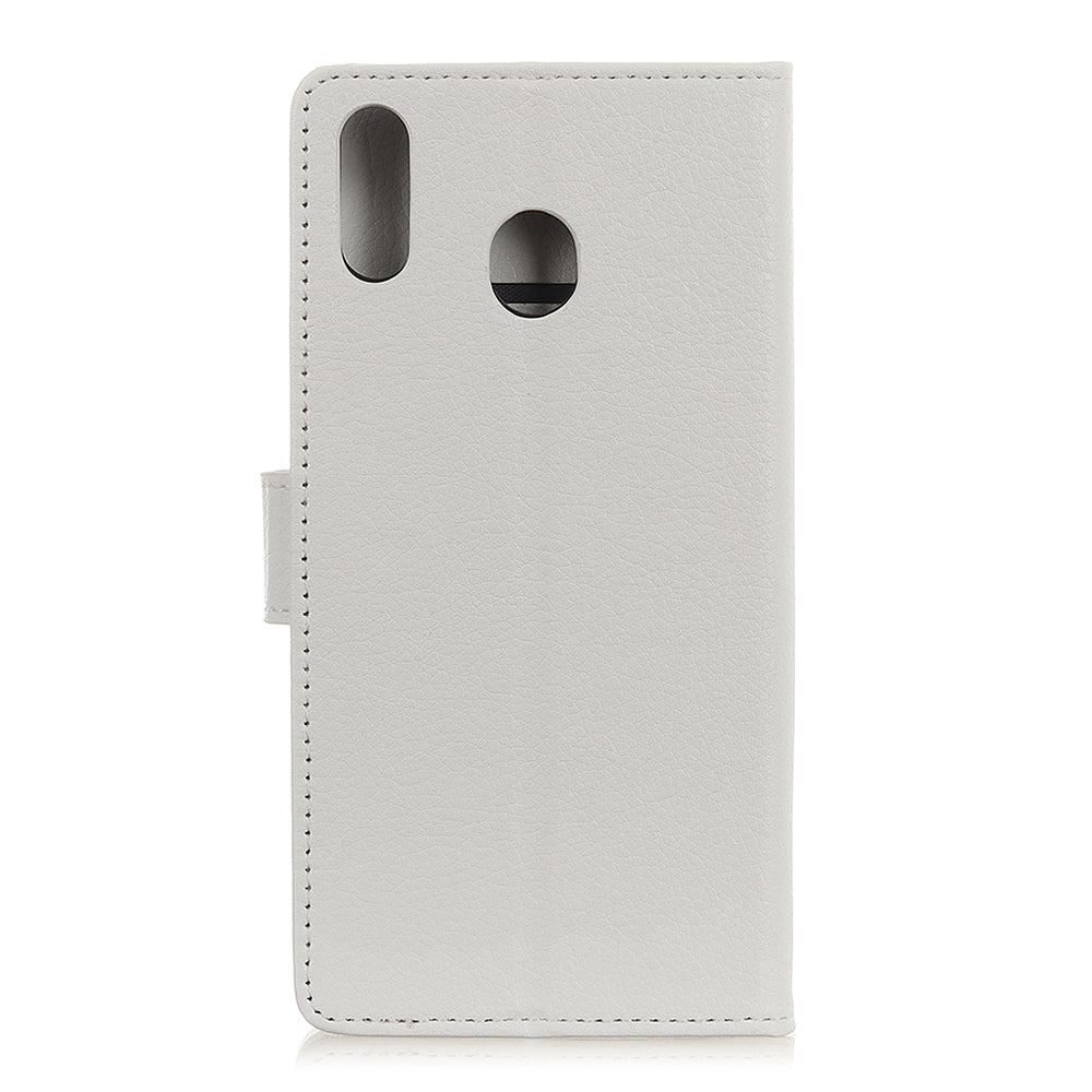 Litchi Skin Leather Wallet Case for Samsung Galaxy A40