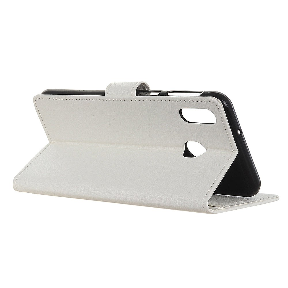 Litchi Skin Leather Wallet Case for Samsung Galaxy A40