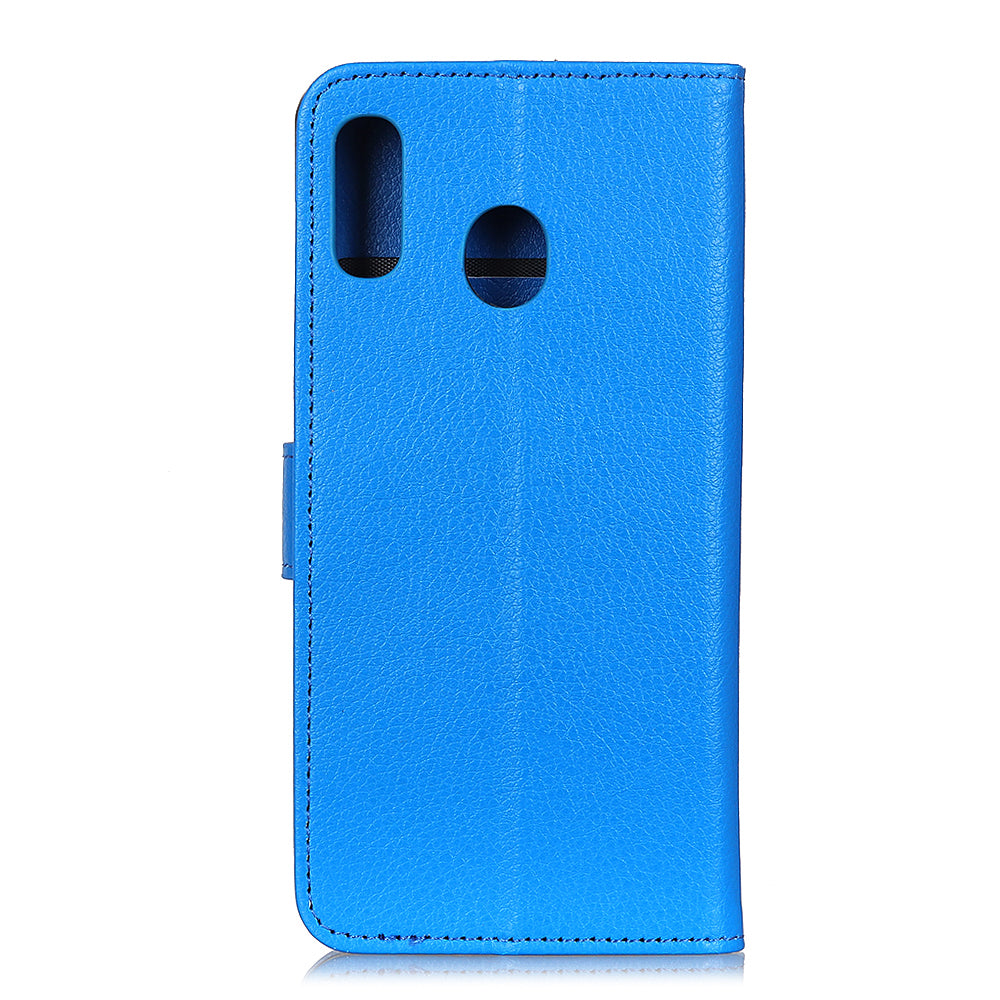 Litchi Skin Leather Wallet Case for Samsung Galaxy A40