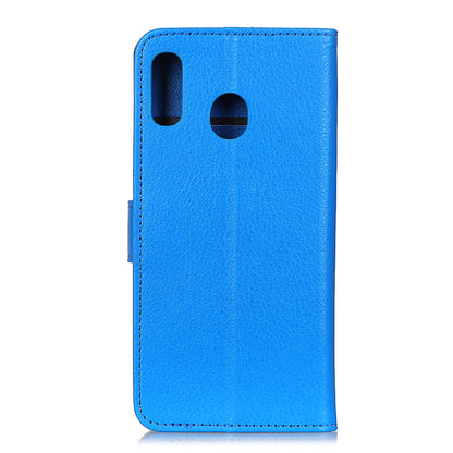 Litchi Skin Leather Wallet Case for Samsung Galaxy A40