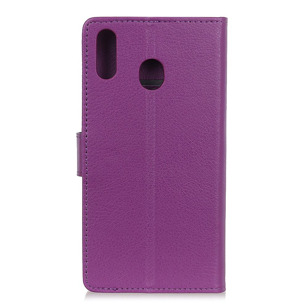 Litchi Skin Leather Wallet Case for Samsung Galaxy A40