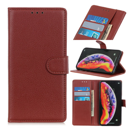 Litchi Skin Leather Wallet Case for Samsung Galaxy A40