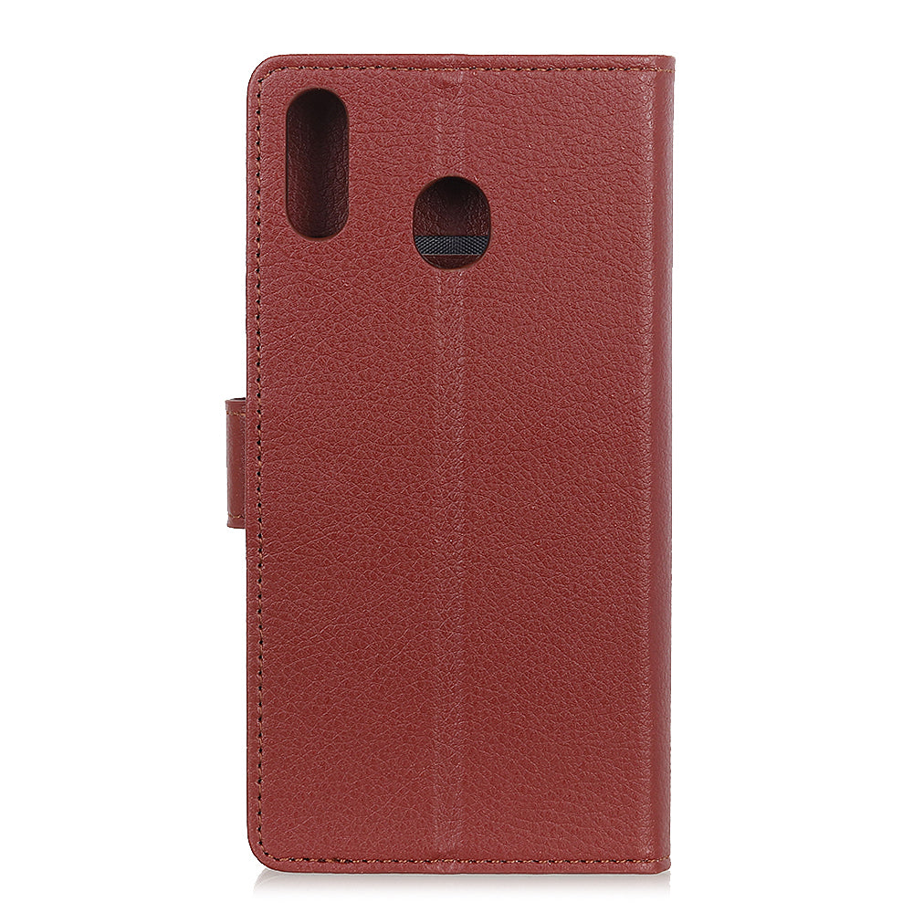 Litchi Skin Leather Wallet Case for Samsung Galaxy A40