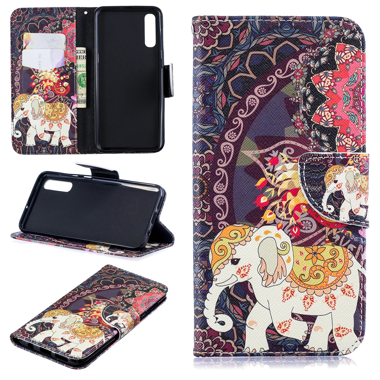 Pattern Printing PU Leather Wallet Cover for Samsung Galaxy A50 / A50s / A30s