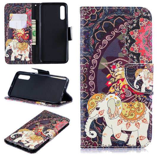 Pattern Printing PU Leather Wallet Cover for Samsung Galaxy A50 / A50s / A30s