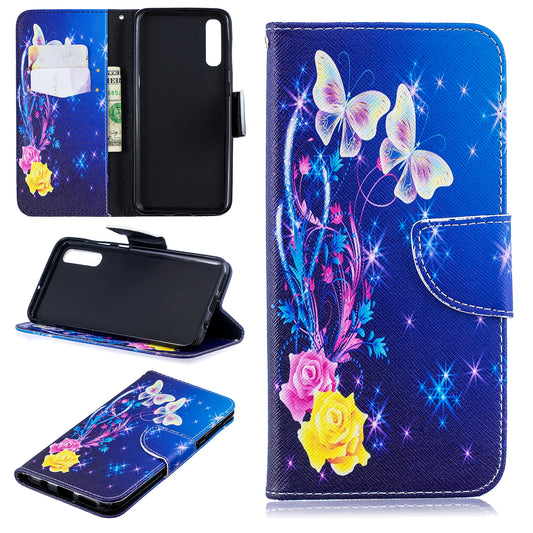 For Samsung Galaxy A50 / A50s / A30s Pattern Printing Leather Stand Wallet Case