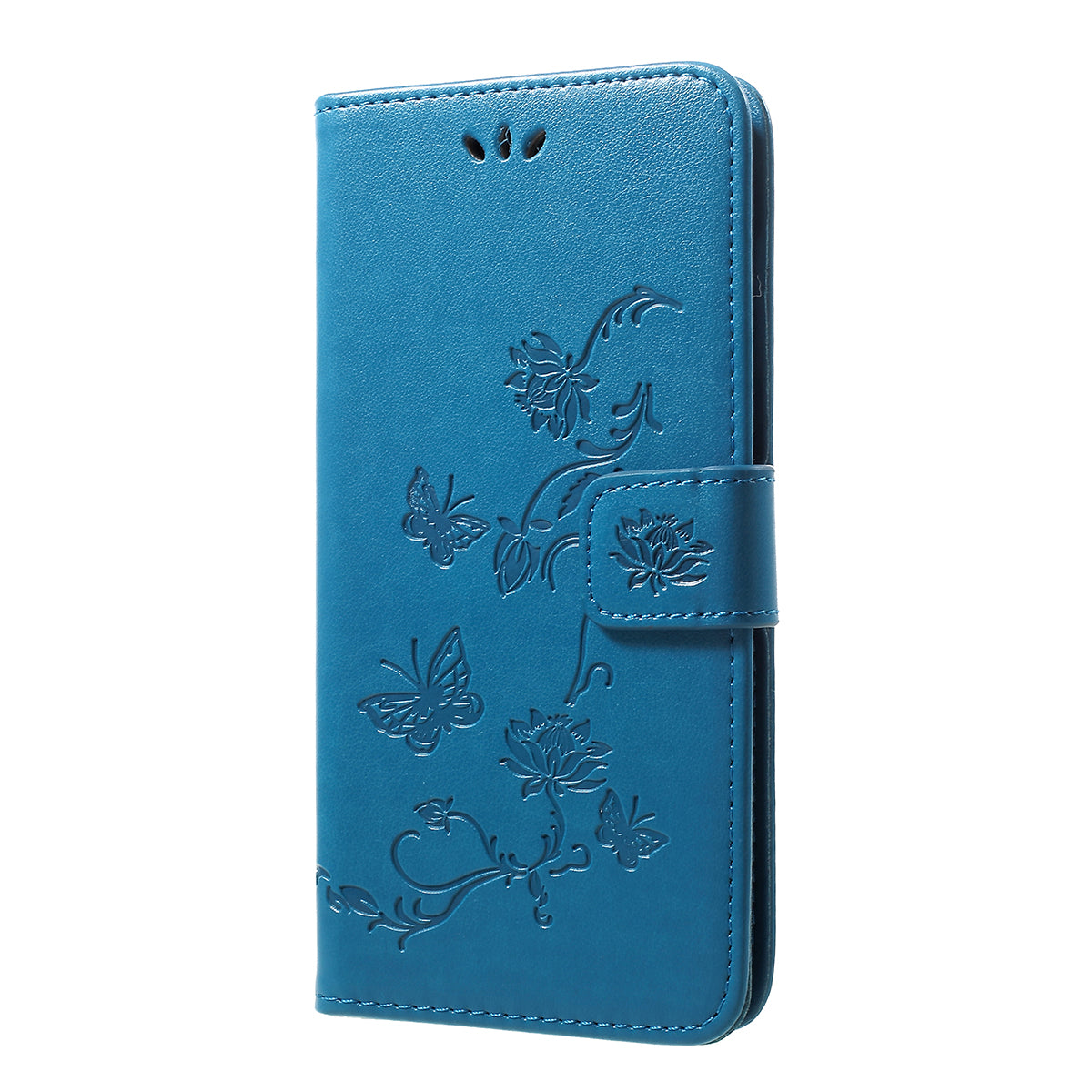 Imprint Butterfly Flowers Leather Wallet Stand Case for Samsung Galaxy A50 / A50s / A30s