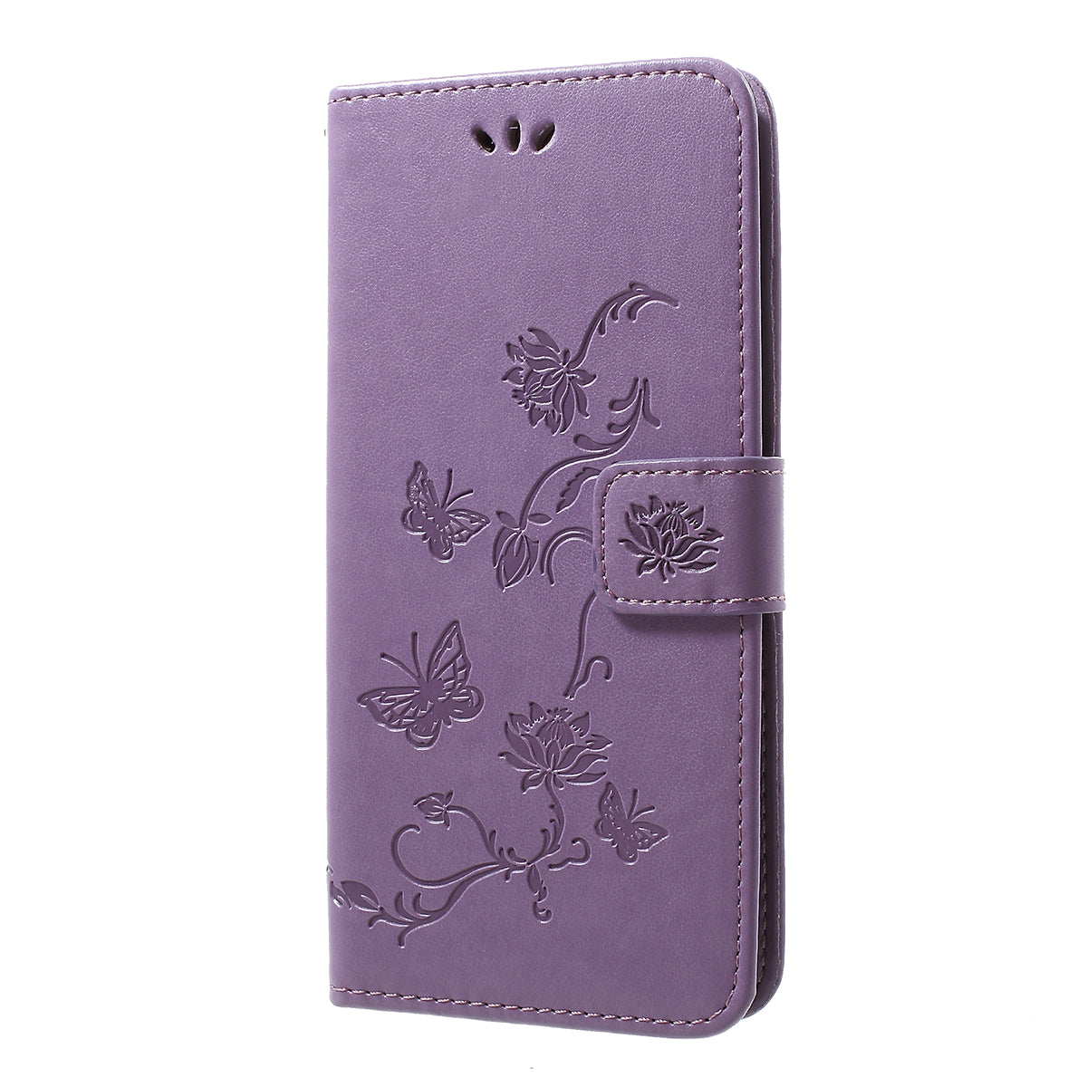 Imprint Butterfly Flowers Leather Wallet Stand Case for Samsung Galaxy A50 / A50s / A30s